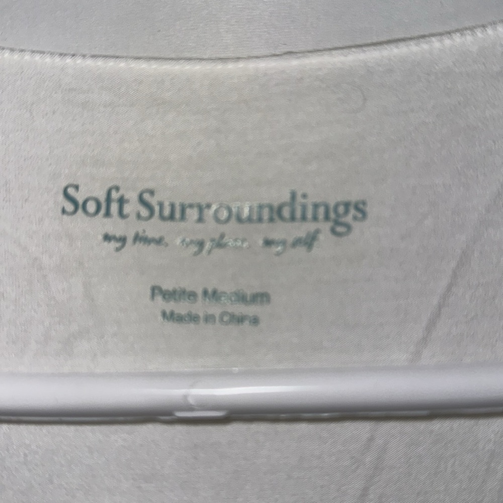 Soft Surroundings 100% Silk Tiered Midi Dress Size Medium - Picture 6 of 11